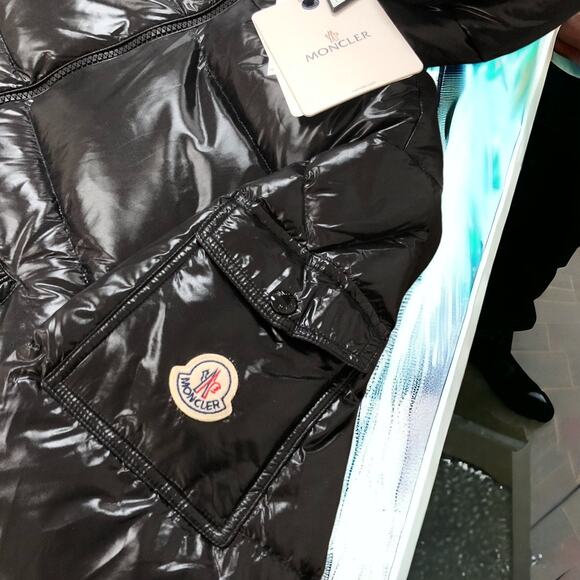 Moncler Men's and women's black down warm jacket - Picture 3 of 7